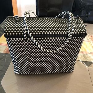 Black & White Handwoven Mexican Bag